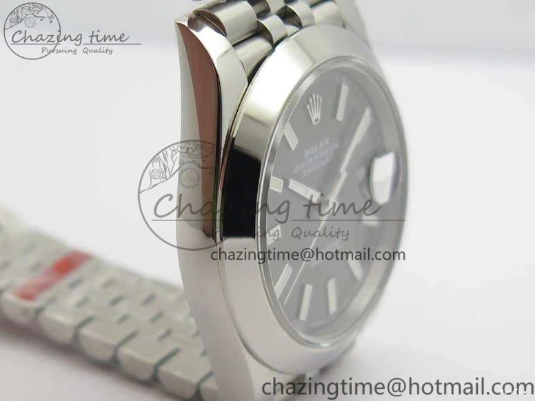 MiroTime 0701 DateJust Smooth Bezel SS Noob 1:1 Best Edition Gray Sticks Dial On Jubilee Bracelet A Packable 3505